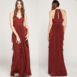 BCBGeneration Ruby Wine Maxi Dress